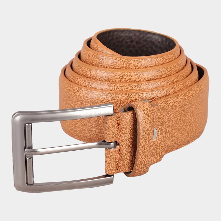 Men's Tan Polyurethane Casual Belt, , large image number null