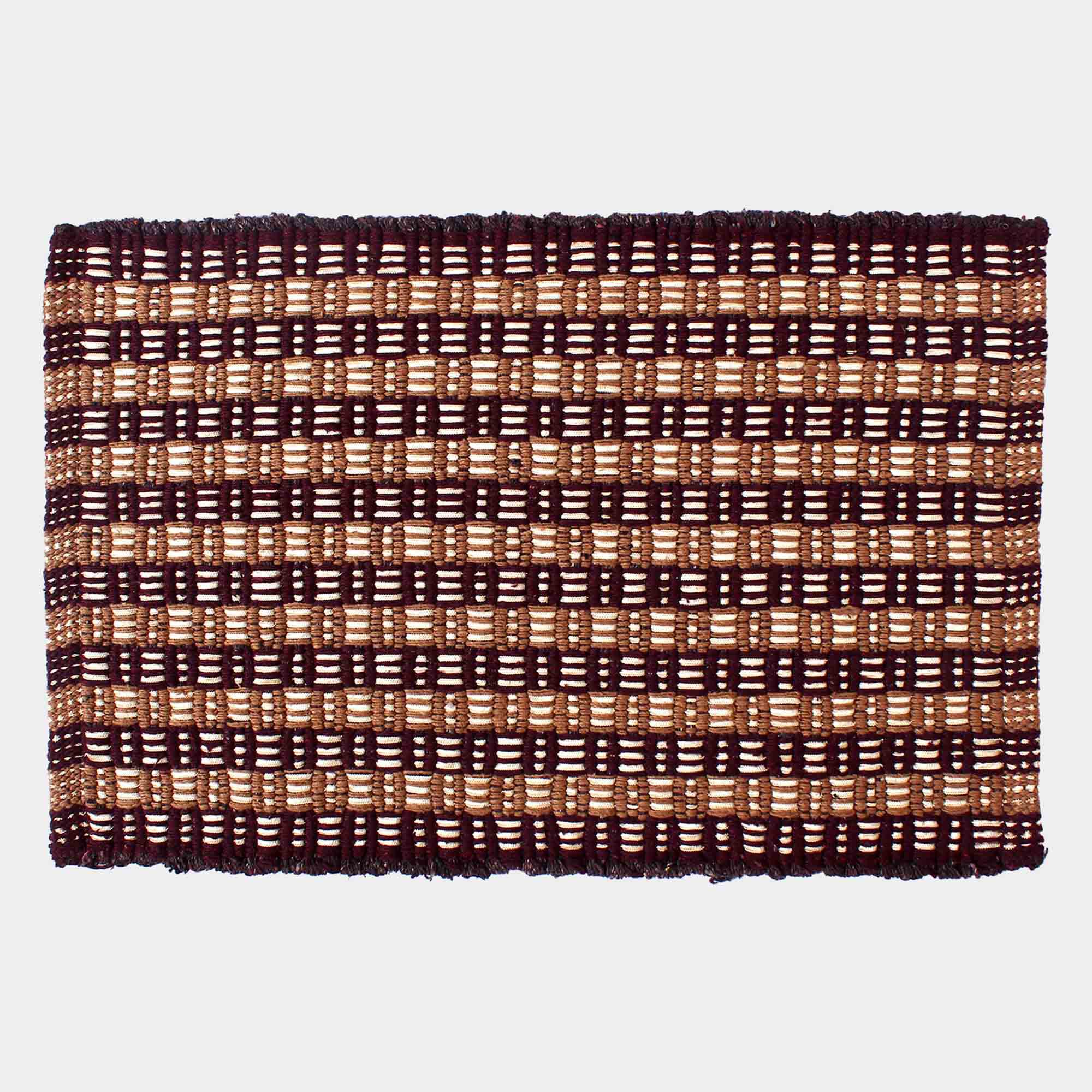 Home Beautiful                         Multicolour Polyester Cotton Door Mat