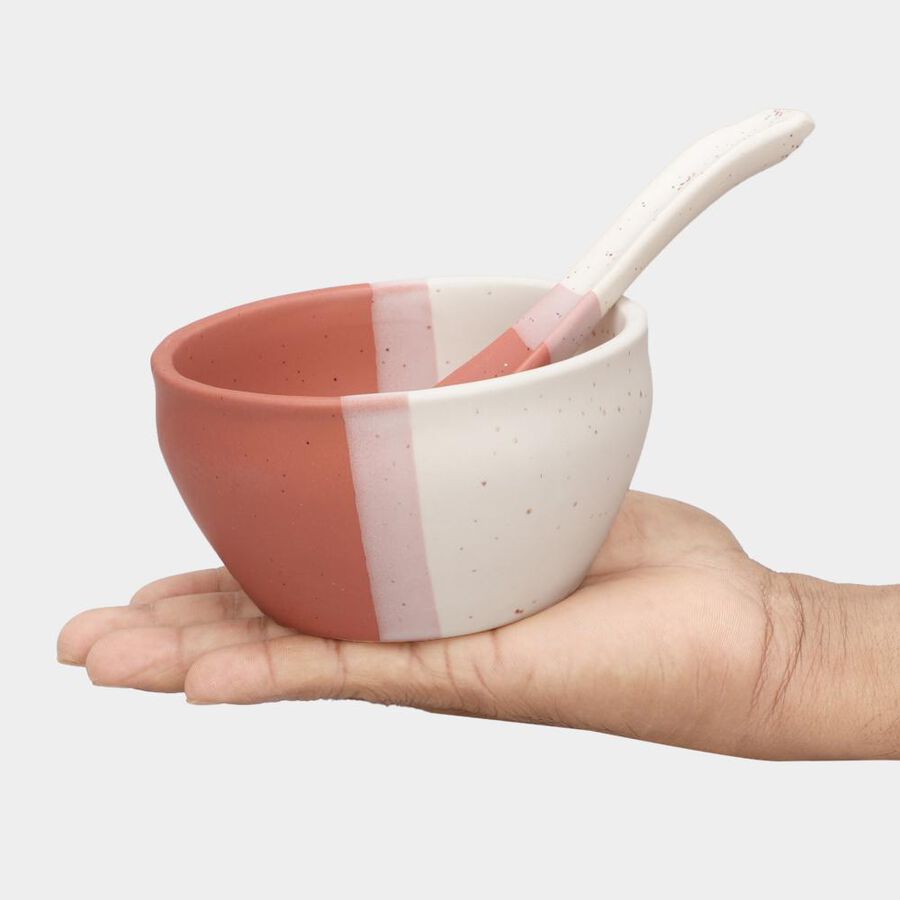 300ml Stoneware Soup Set 6 with Spoon , , large image number null