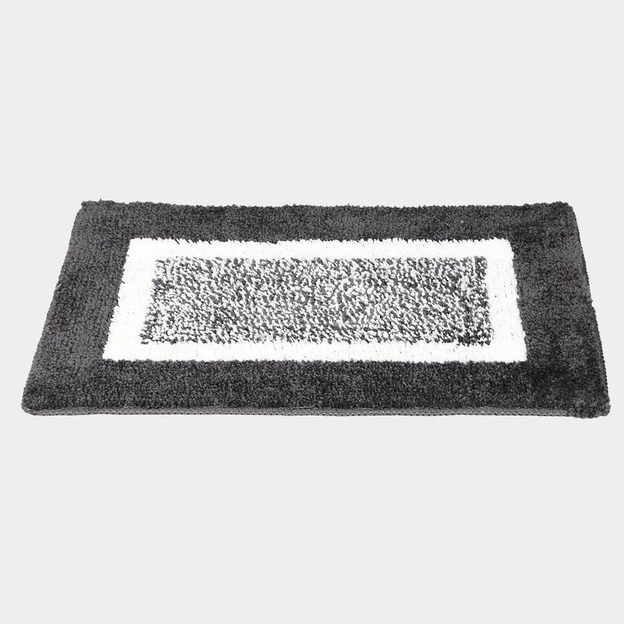Anti-Skid Grey Polyester Door Mat, , large