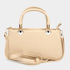 Women's Beige Polyurethane Sling Bag, , small image number null