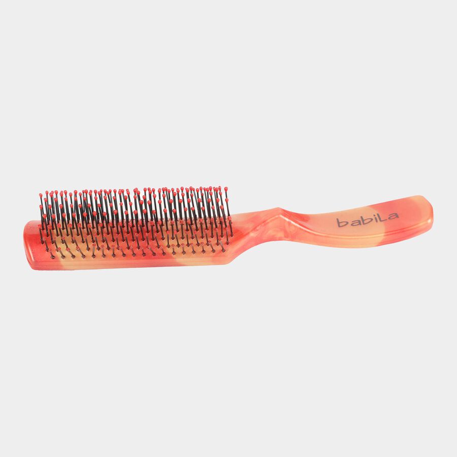 Plastic Hair Brush, Brown, , large image number null