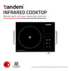 Infrared Cooktop 2200W | Works with all your existing utensils |Easy Grilling, toasting & roasting (BBQ) | Helps cook variety of foods |Lets you prepare puffed up chapatis, , small