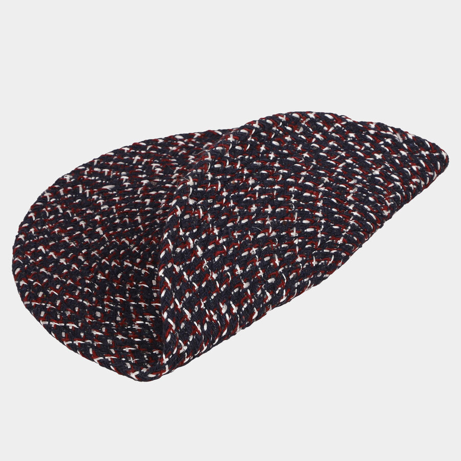Blue Polyester Cotton Door Mat, , large image number null