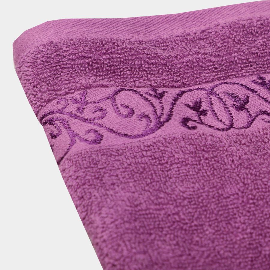110 GSM Purple Cotton Hand Towel, , large image number null