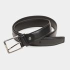 Men's Black Polyurethane Formal Belt, , small