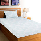 Blue Cotton Single Bedsheet, , small image number null