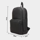Black PU Backpack, , small image number null