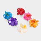 Kid's Aqua Metal-Plastic Hair Clips, , small