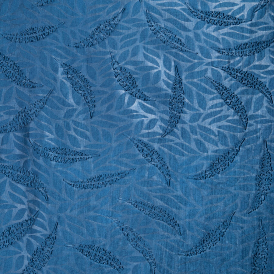 9ft. Dark Blue Microfiber Long Door Curtain, , large image number null