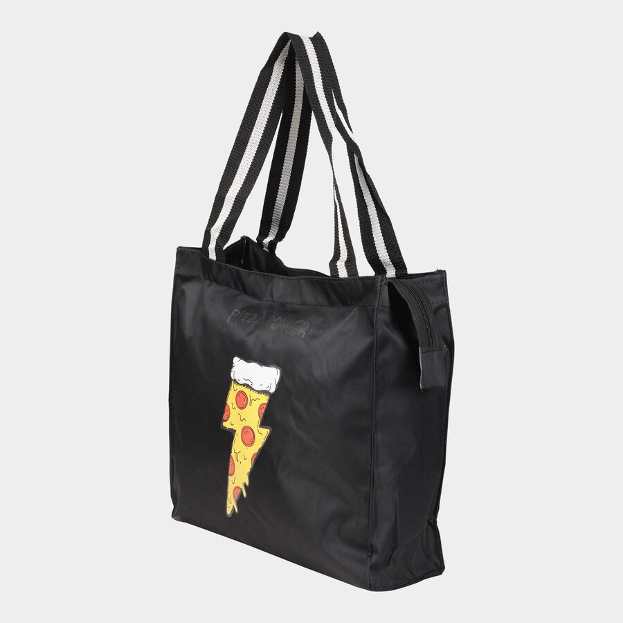 Women's Printed Polyurethane Shopping Bag, Medium, , large image number null