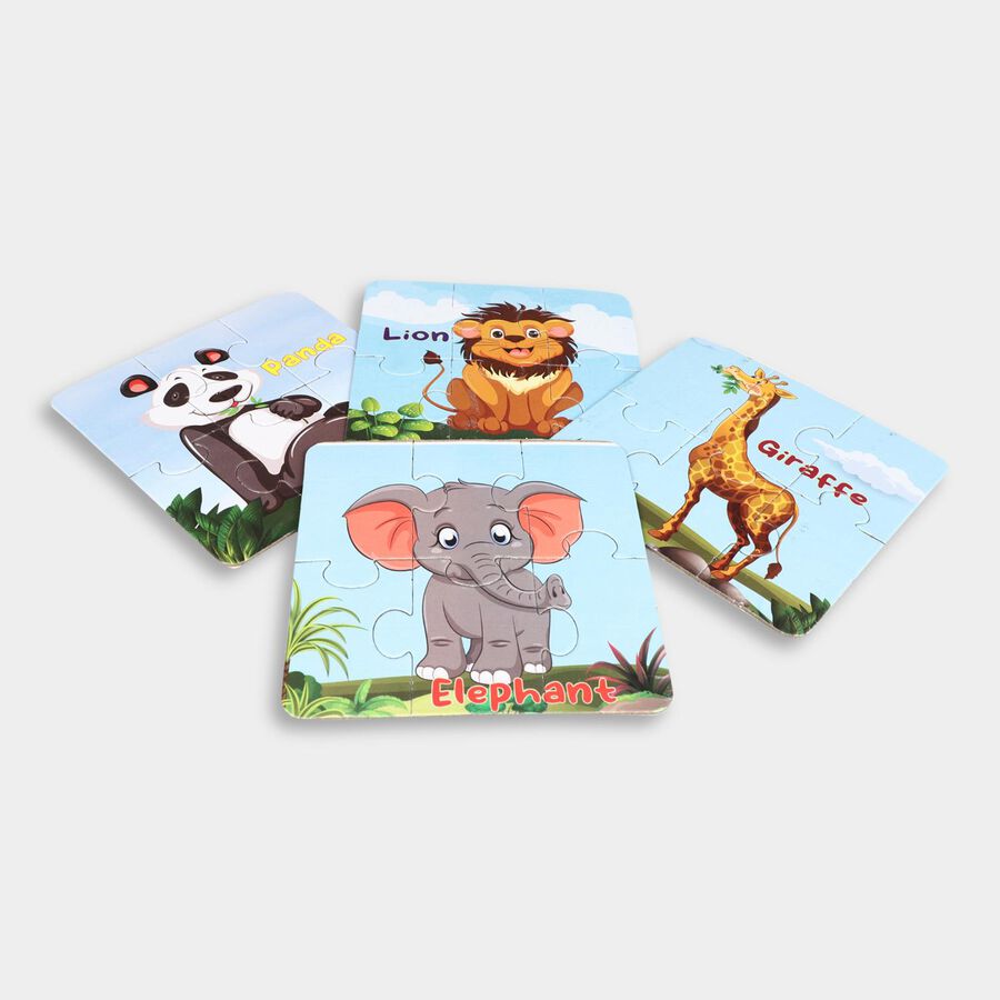 Wild Animals Jigsaw Puzzle 6 Pcs, , large image number null