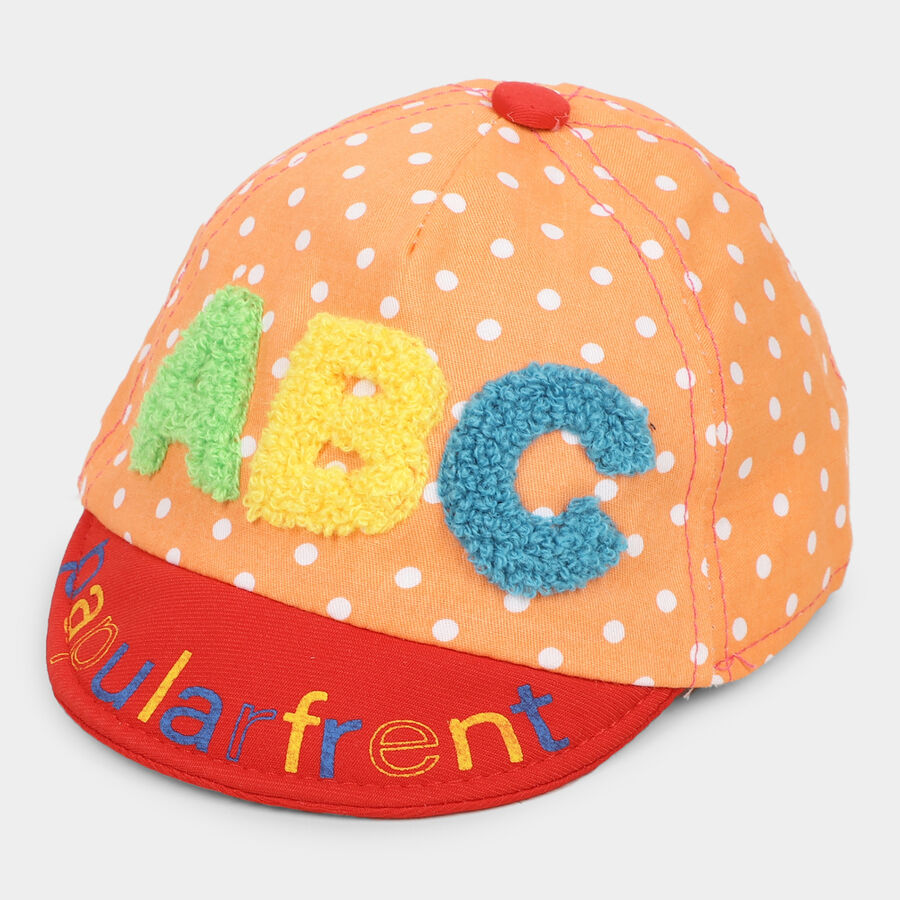 Orange Polka Dots Kid's Cap, , large image number null