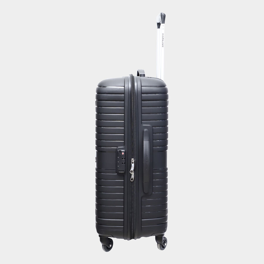 4-Wheel Black PVC Matee Hard Case Trolley, Medium, , large image number null