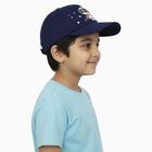 Kid's Navy Blue Fabric Cap, , small