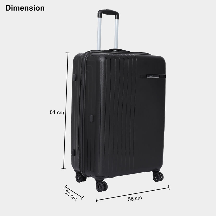 8-Wheel Polypropylene Hard Case Trolley, Large, , large