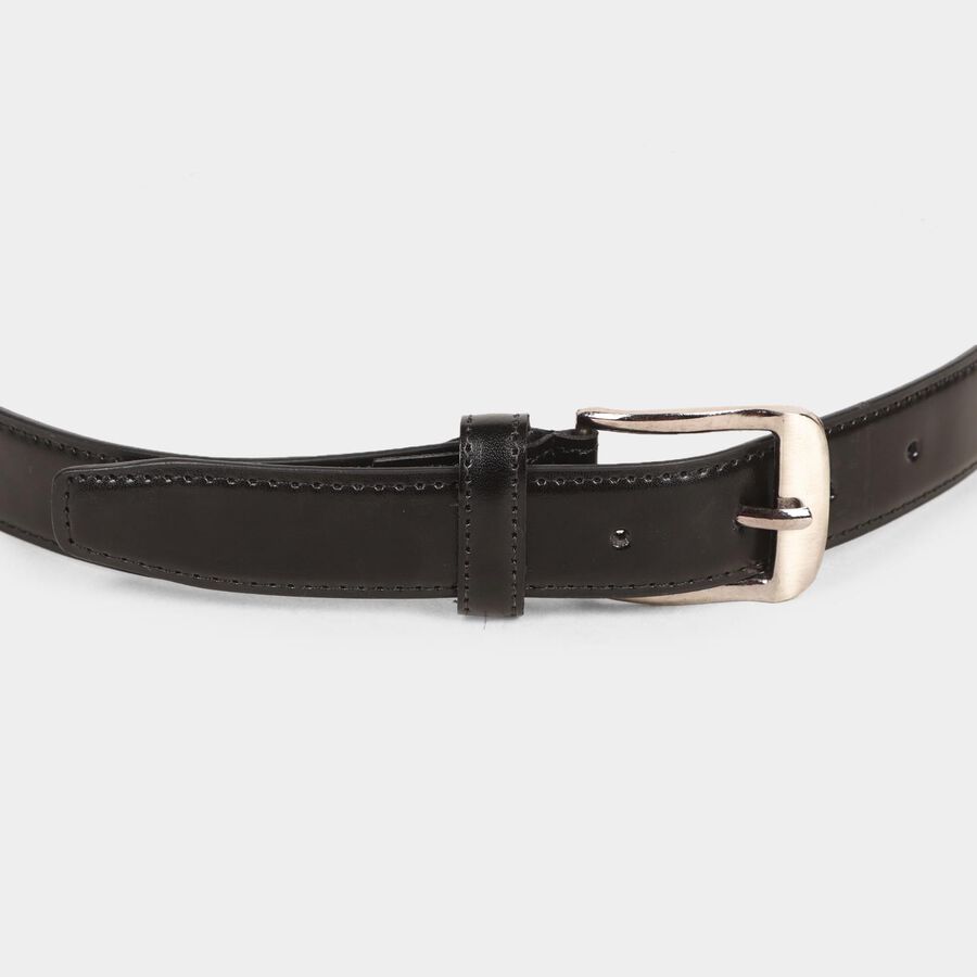 Men's Black Polyurethane Formal Belt, , large image number null