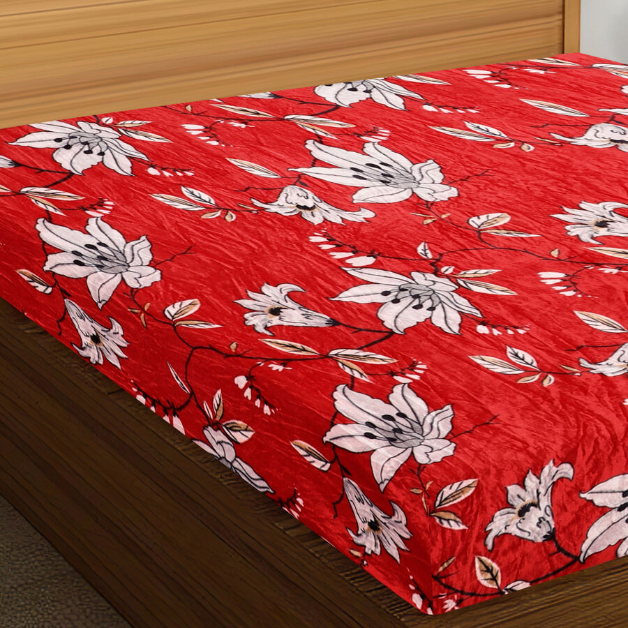 Blue Microfiber Bedcover, , large image number null