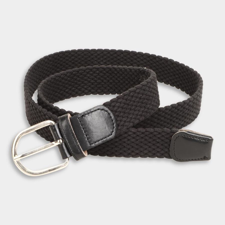 Men's Black Canvas Casual Belt, , large image number null