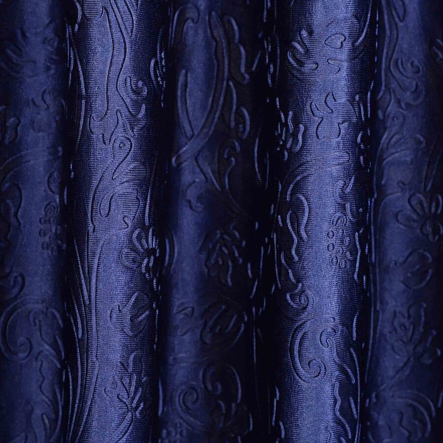 7ft. Dark Blue Microfiber Door Curtain, , large image number null