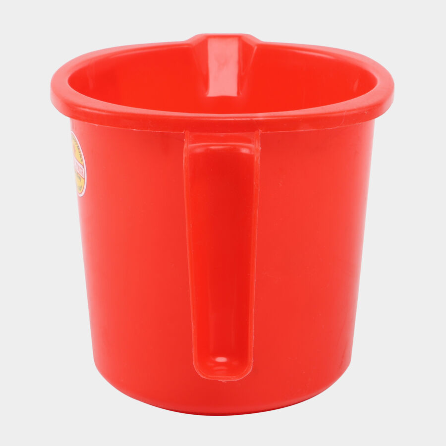Plastic Bath Mug Plastic Plain Bath Mug, 1L - Color/Design May Vary, , large