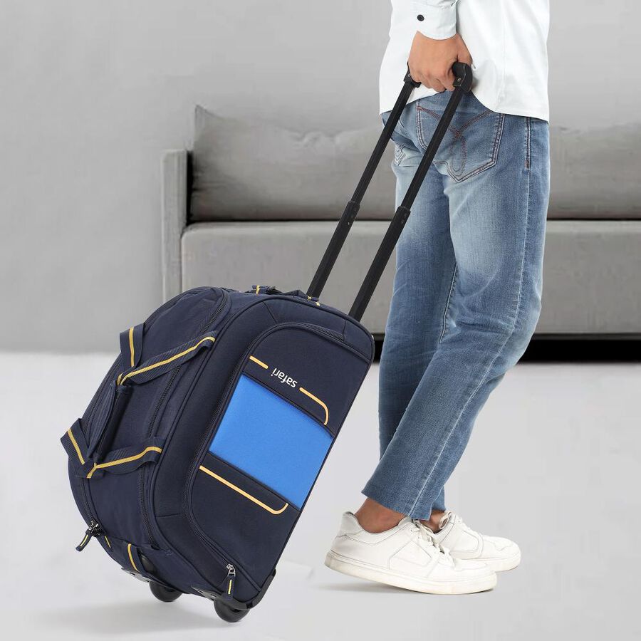 Dark Blue Polyester Duffle Trolley, , large image number null