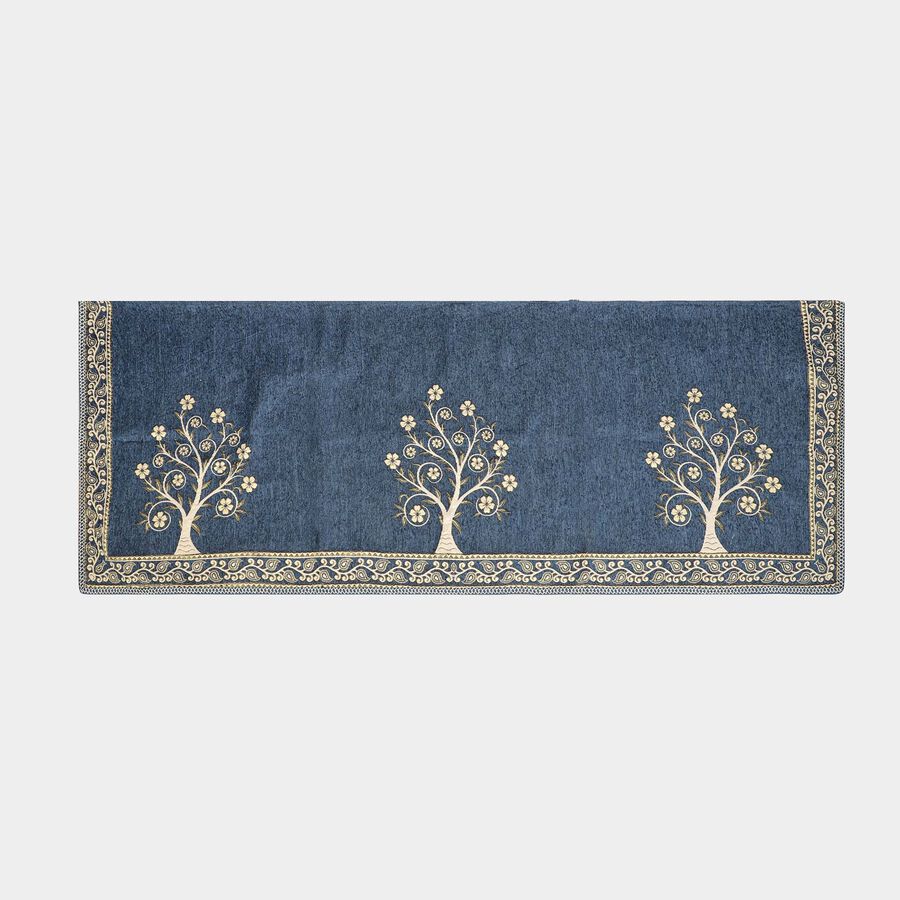 Blue Cotton Blend Sofa Cover, , large image number null
