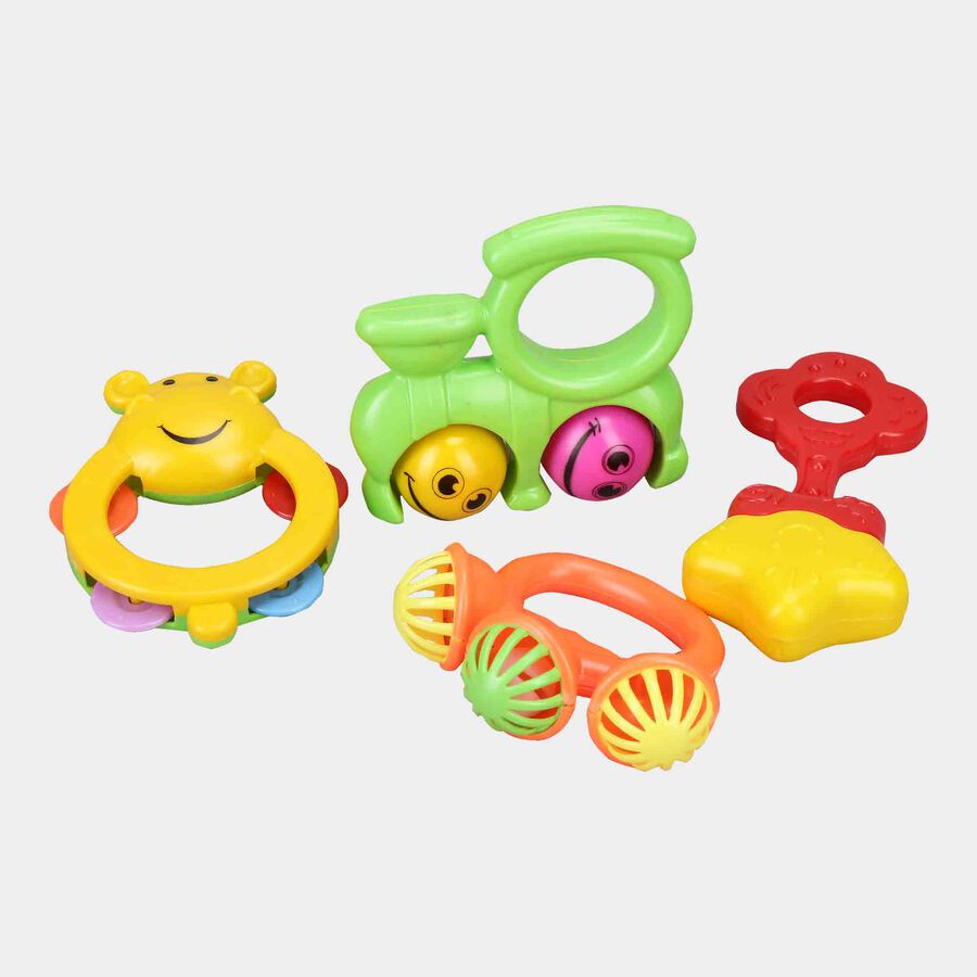 Baby Rattles, Set of 4, , large image number null