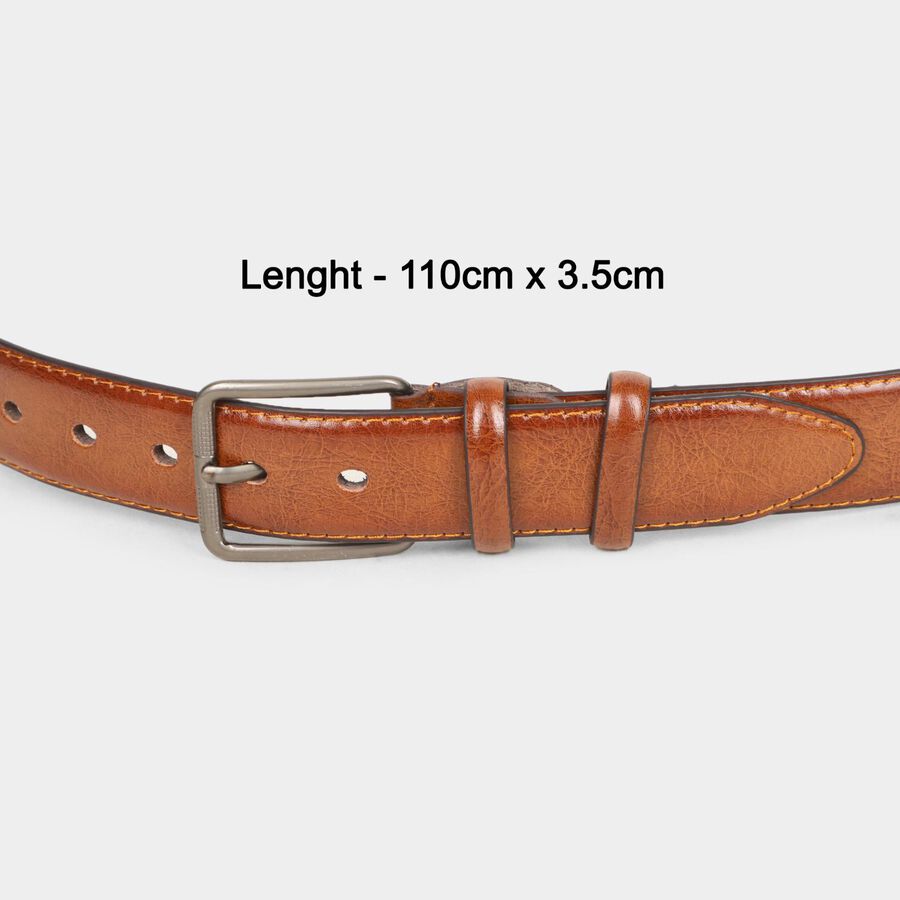 Men's Brown Polyurethane Formal Belt, , large image number null