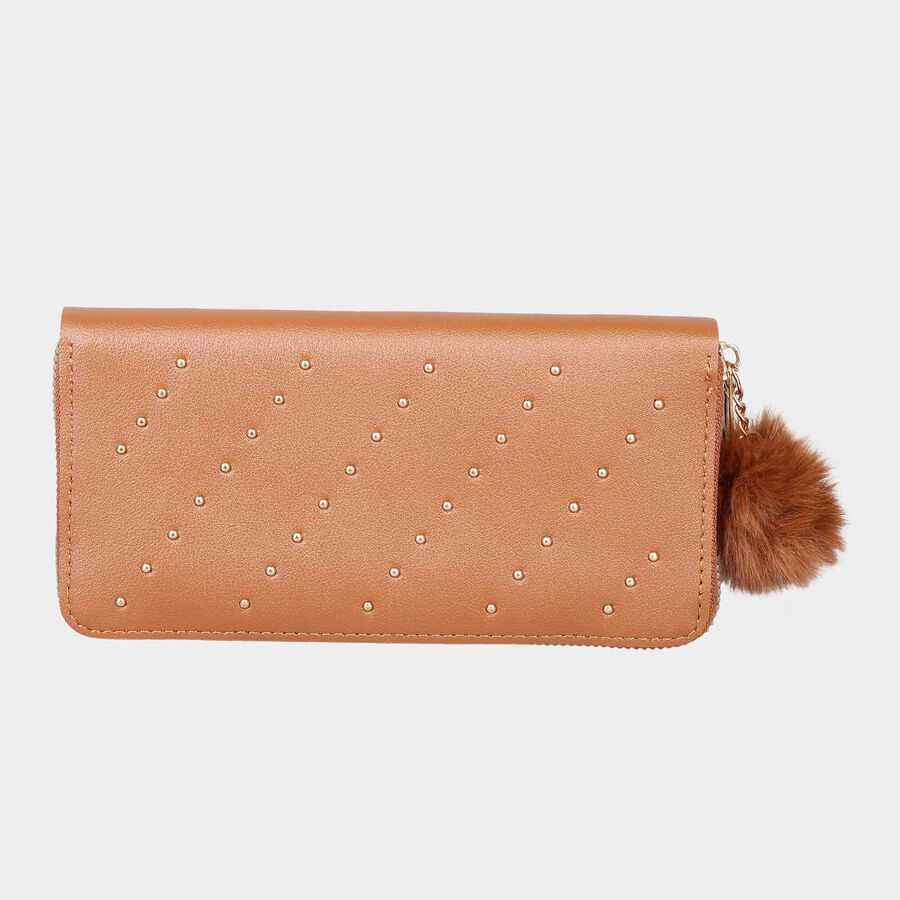 Women's Polyurethane Zipper Hand Pouch, , large image number null