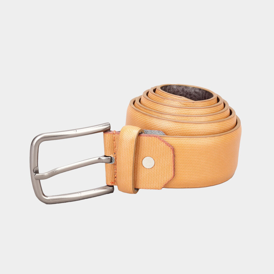 Men's Polyurethane Casual Belt, Size 32, Textured, , large image number null