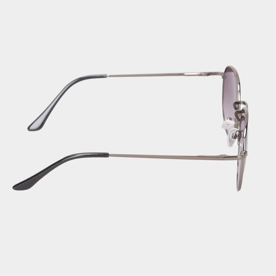 Men's Metal Gradient Round Sunglasses, , large
