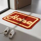 Anti-Skid Mustard Polyester Door Mat, , small