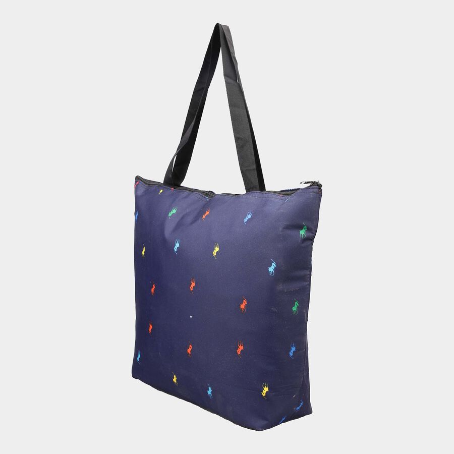 Women's Blue Fabric Tote Bag, , large image number null
