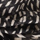 Women's Black Viscose Scarf, , small image number null