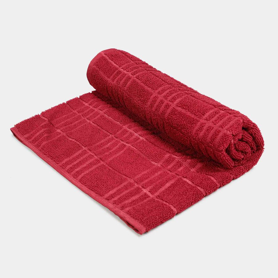 210 GSM Maroon Microfiber Bath Towel, , large image number null