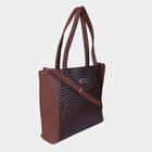 Women Solid Brown Handbag, , small image number null