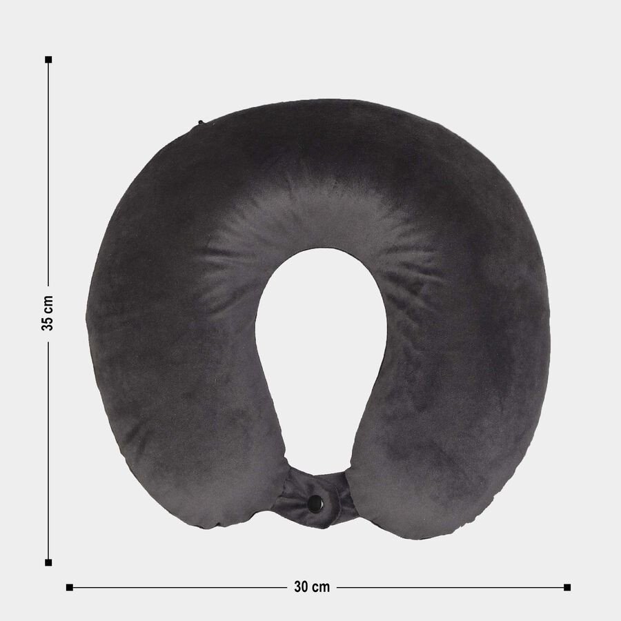 Grey Memory Foam Neck Pillow, , large image number null