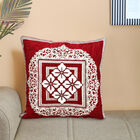 Maroon Polyester Cushion Cover, , small image number null