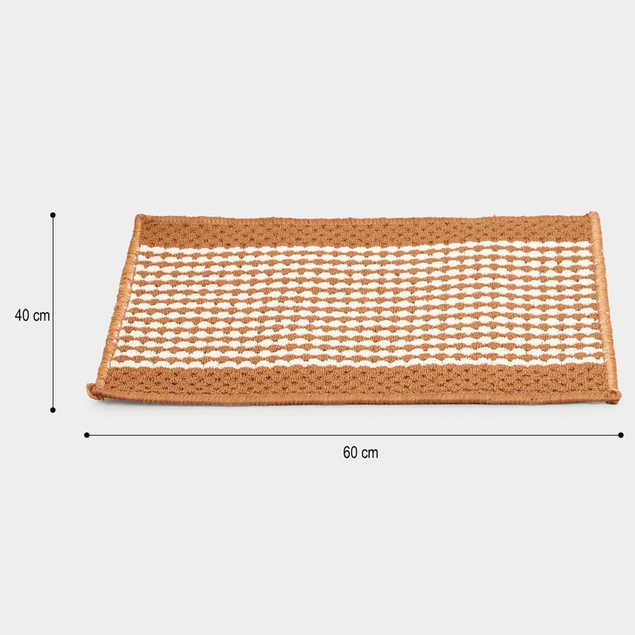 Anti-Skid Brown Polyester Door Mat, , large image number null