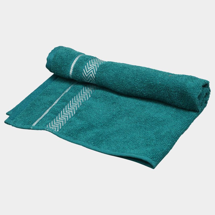 400 GSM Teal Blue Cotton Blend Hand Towel, , large