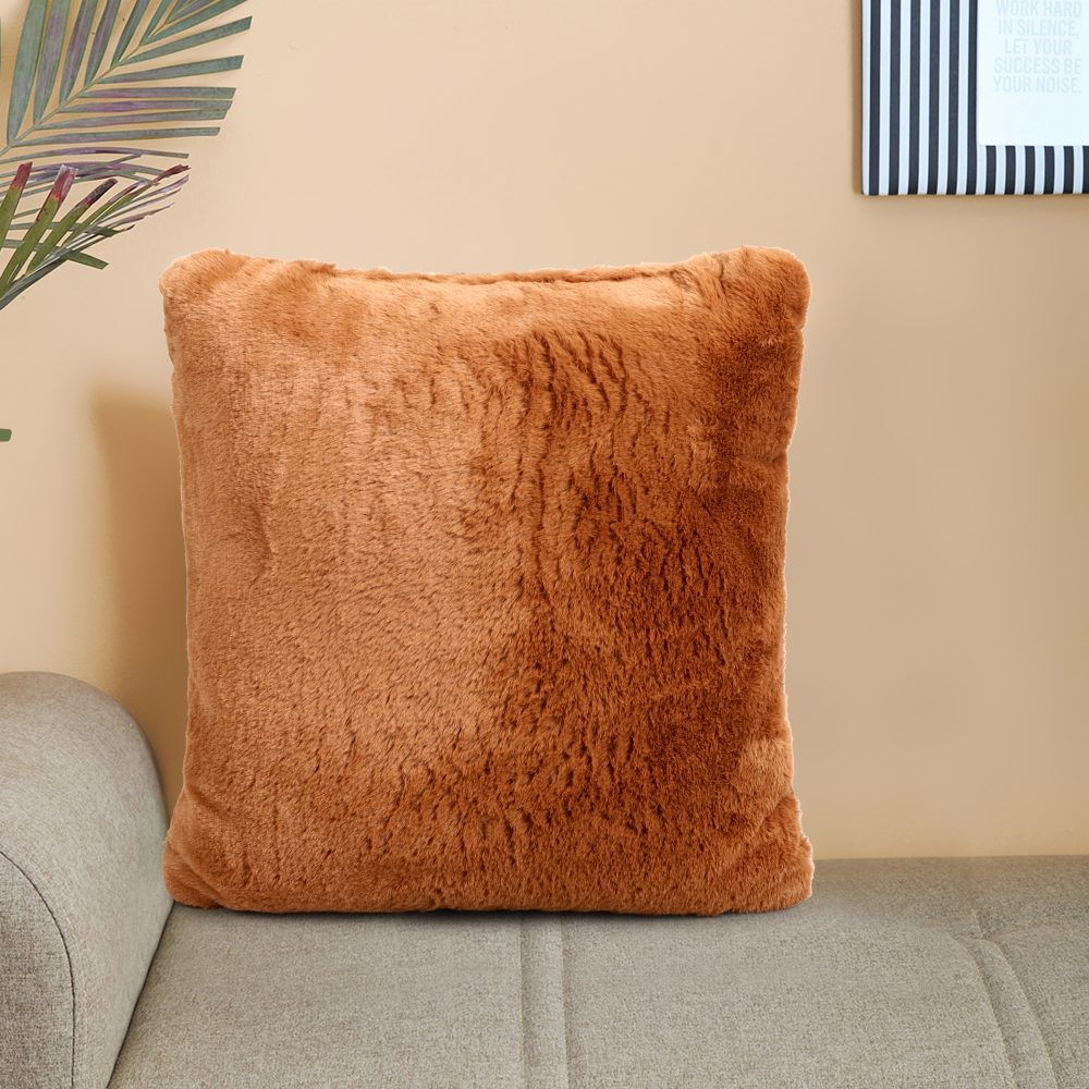 Home Beautiful                         Brown Polyester Cushion