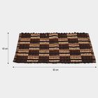 Brown Polyester Cotton Door Mat, , small