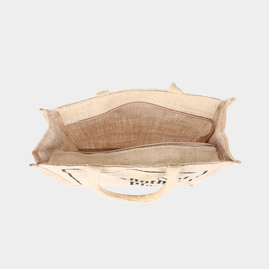 Women Printed Beige Shopping Bag, , large image number null