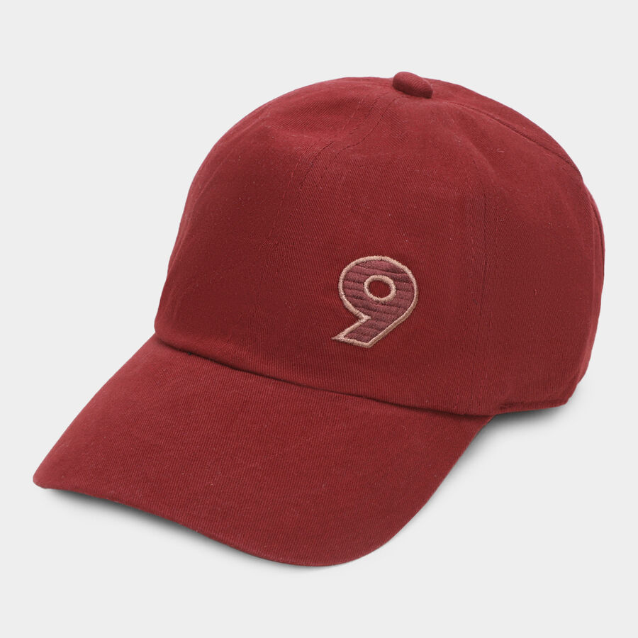 Men's Wine Cotton Cap, , large image number null