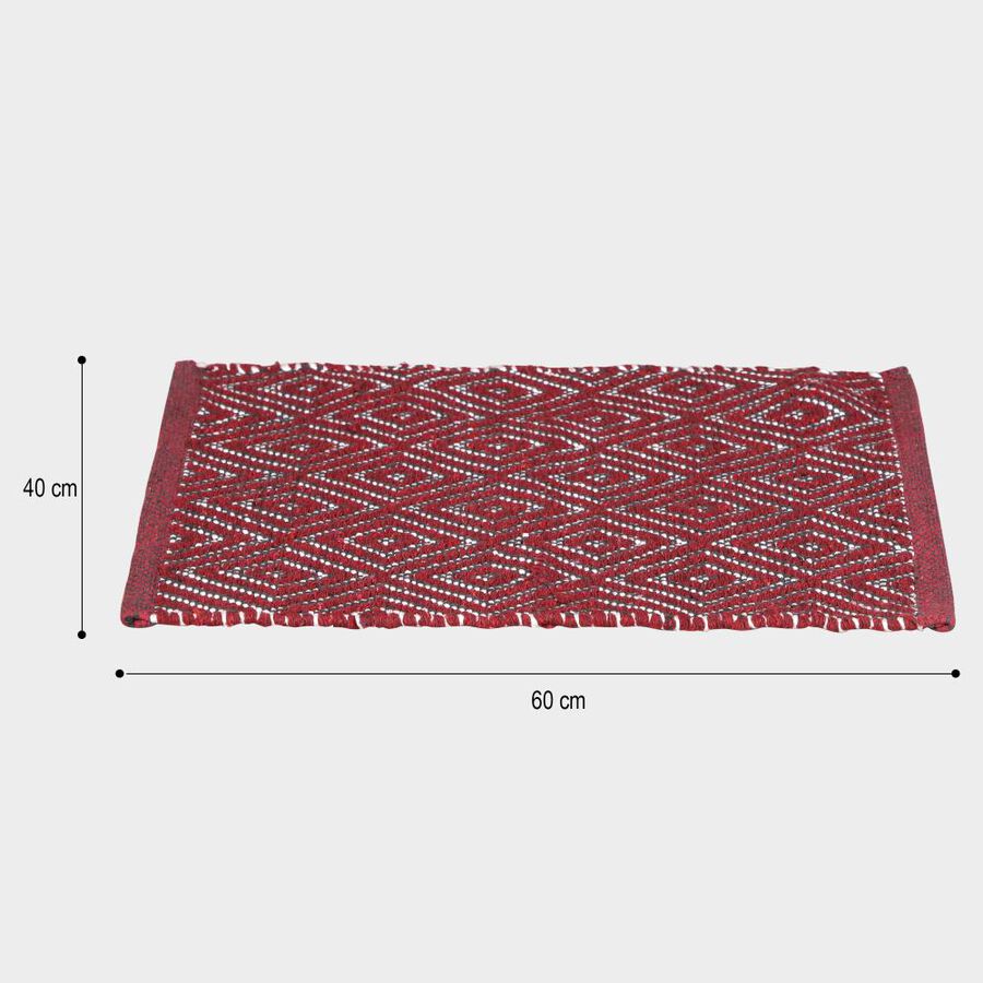 Maroon Polyester Door Mat, , large image number null