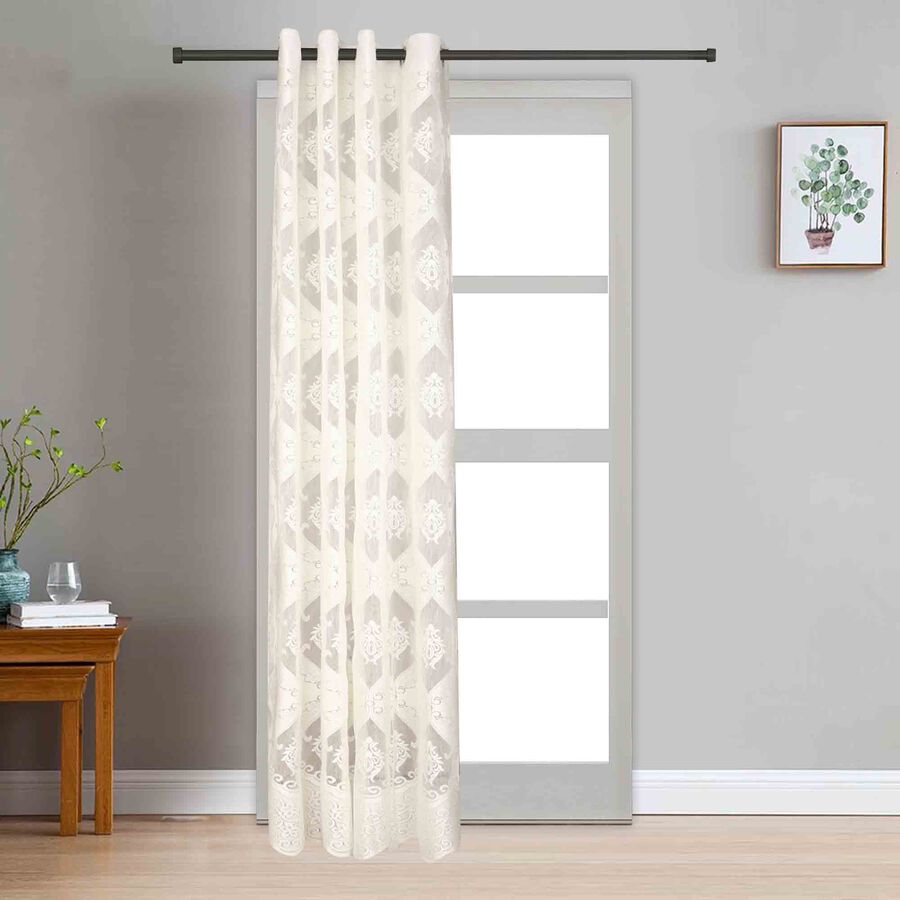 7ft. Beige Polyester Curtain, , large