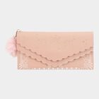 Women's Light Pink Polyurethane Handbag, , small image number null