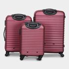 4-Wheel Wine Polypropylene Hard Case Trolley, Small + Medium + Large, , small image number null