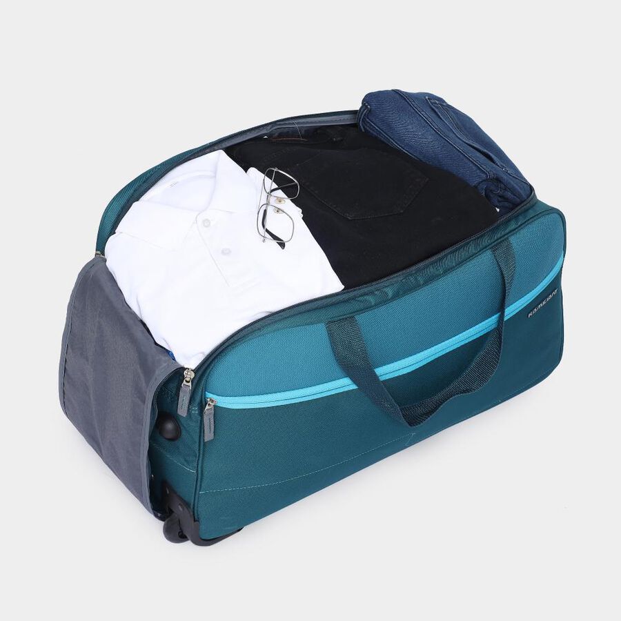 Light Blue Polyester Duffle Trolley, , large image number null